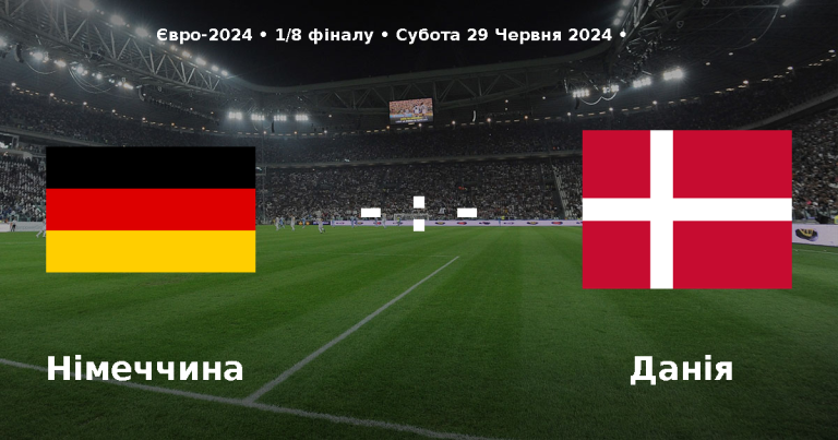 Ставки на матч Німеччина – Данія (Євро 2024)